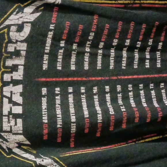 Metallica Jersey t-shirt. Medium Wear-ever I may roam. - Picture 5 of 7
